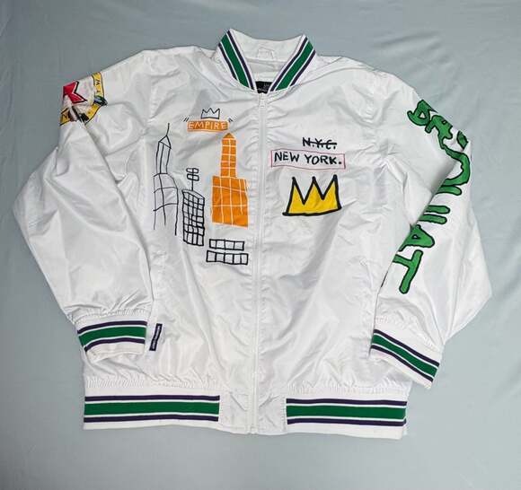 Members Only Other - Jean-Michel Basquiat x Members Only NYC Empire Windbreaker Bomber Jacket Men's L